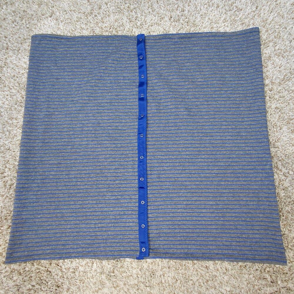 Lululemon Vinyasa Scarf Wrap Gray Purple Heather Stretchy Soft Snap Buttons